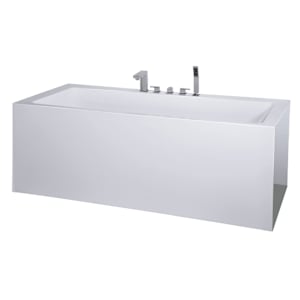 TASSILI SUPRA Baffin Freestanding Bathtub Central Drain 66 3/4 in. x 31 1/2 in.