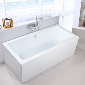 TASSILI SUPRA Baffin Freestanding Bathtub Central Drain 66 3/4 in. x 31 1/2 in.