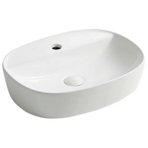 TASSILI SUPRA Fosca Rectangular Porcelain Wash Basin White 19 7/8 in. x 15 3/16 in.