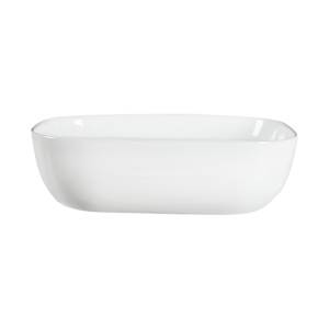 Vasque rectangulaire en porcelaine blanche Tosca 18 5/16 po x 13 po TASSILI SUPRA