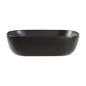 TASSILI SUPRA Tosca Rectangular Porcelain Wash Basin Black 18 1/8 in. x 13 in.