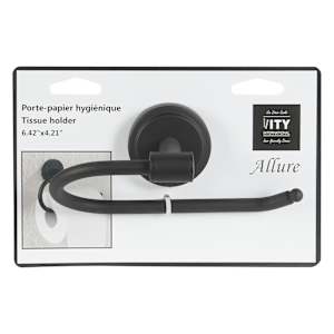 Allure Toilet Paper Holder Black