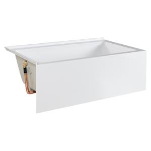 Baignoire en coin Bohol drain à gauche 60 po x 32 po TASSILI SUPRA