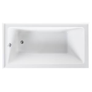 Baignoire en coin Bohol drain à gauche 60 po x 32 po TASSILI SUPRA