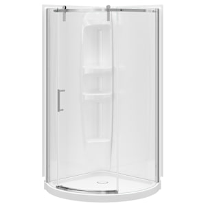 MAAX Outback Round Corner 
Shower Door 36 in. (Left)