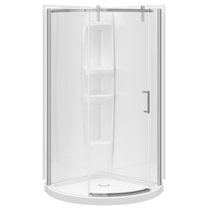 Porte pour douche de coin ronde Outback droite 36 po MAAX