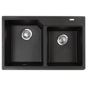 Évier de cuisine double onyx 30 11/16 po x 19 11/16 po