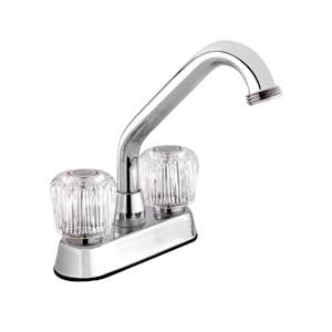 Robinet pour cuve de lavage à 2 poignées chrome