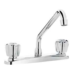 Robinet de cuisine 2 poignées chrome poli