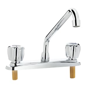 Robinet de cuisine 2 poignées chrome poli