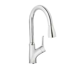 Robinet de cuisine à douchette rétractable 1 poignée Fusio chrome
