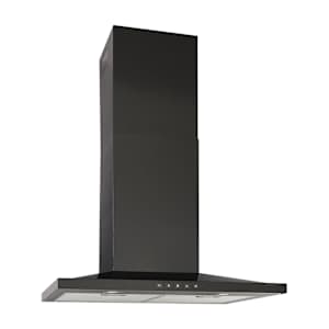 Hotte de cuisine cheminée Designer BWS1, 30 po acier inoxydable noir 450 pi³/min
