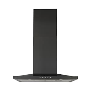 Hotte de cuisine cheminée Designer BWS1, 30 po acier inoxydable noir 450 pi³/min