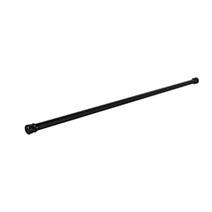 TASSILI Extendable Shower Curtain Rod Black 39 3/4 in. to 72 in.