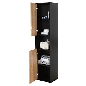 TASSILI SUPRA Valentina Storage Cabinet Hemlock & Black Finish 15 3/4 in.