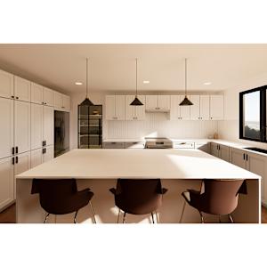 Shaker Kitchen Cabinet Upper Refrigerator Unit 30 in.