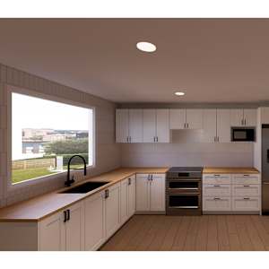 Shaker Kitchen Cabinet Upper Refrigerator Unit 30 in.