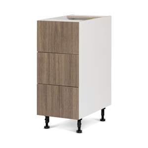 Armoire de cuisine Fashionista module de bas 3 tiroirs 15 po