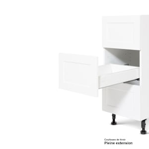 Armoire de cuisine Fashionista module de bas 3 tiroirs 24 po