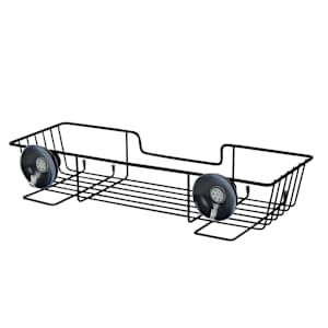 Panier de douche à ventouses noir