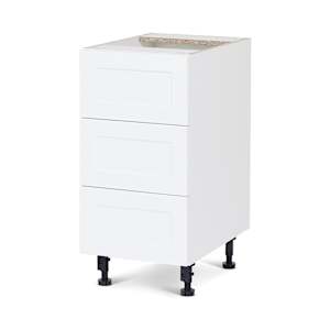 Armoire de rangement Shaker module de bas 3 tiroirs 12 po