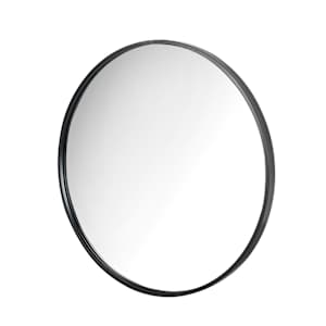 Miroir rond avec cadre en métal noir mat 23 5/8 po TASSILI