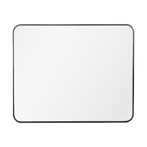 Miroir rectangulaire avec cadre en aluminium noir brossé 24 1/2 po x 30 1/2 po TASSILI SUPRA