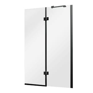 TASSILI SUPRA Alaska Bathscreen 30 in. x 55 1/8 in. Black Finish