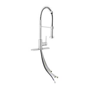 Robinet de cuisine à douchette rétractable à 1 poignée Massimo chrome TASSILI SUPRA