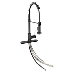 TASSILI SUPRA Massimo 1-Handle Pull-Out Kitchen Faucet Black