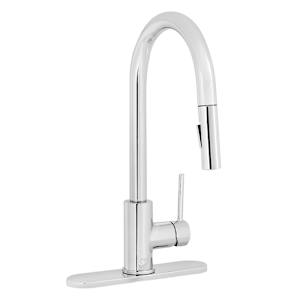 Robinet de cuisine à douchette rétractable 1 poignée Romano chrome TASSILI
