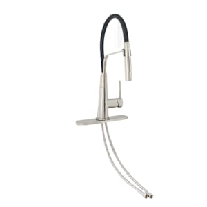 TASSILI SUPRA Eliott 1-Handle Pull-Down Kitchen Faucet Brushed Nickel