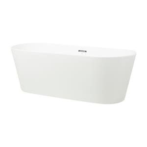 Baignoire autoportante Scotia drain central 66 9/16 po x 30 1/8 po TASSILI