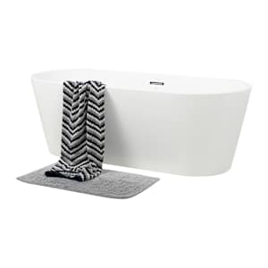 Baignoire autoportante Scotia drain central 66 9/16 po x 30 1/8 po TASSILI