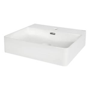 Vasque rectangulaire en porcelaine blanche Livia 19 11/16 po x 16 3/4 po TASSILI SUPRA