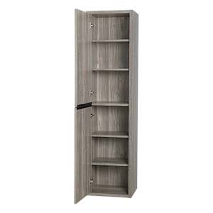 TASSILI Sienna Cabinet Grey Oak Finish 15 3/4 in.
