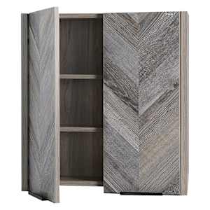 Pharmacie Sienna fini chêne gris 23 5/8 po x 25 9/16 po TASSILI