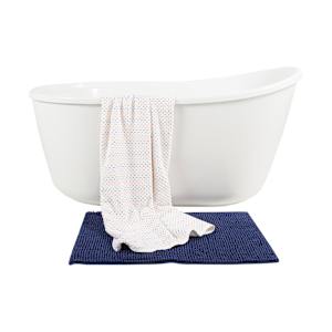 Davis Freestanding Bathtub Linear Waste 58 in. x 32 in.