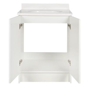 Meuble-lavabo Shaker blanc 25 po