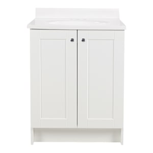 Meuble-lavabo Shaker blanc 25 po
