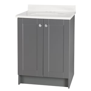 Meuble-lavabo Shaker gris 25 po