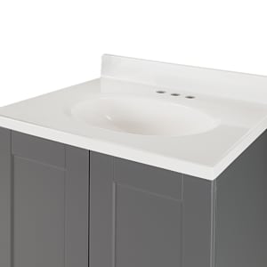 Meuble-lavabo Shaker gris 25 po