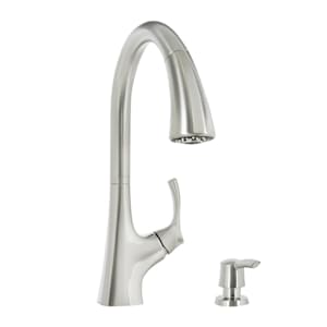 Robinet de cuisine à douchette rétractable 1 poignée Masey acier inoxydable PFISTER