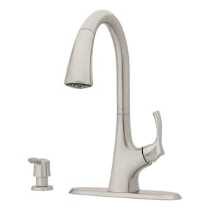 Robinet de cuisine à douchette rétractable 1 poignée Masey acier inoxydable PFISTER