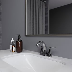 Robinet de lavabo 2 poignées Masey chrome