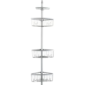 Adjustable Shower Storage Tower Chrome