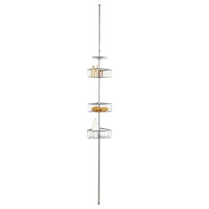 Adjustable Shower Storage Tower Chrome