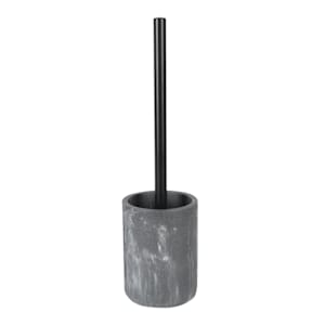 Grey Marble Effect Toilet Brush with Polyresin Holder