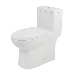 Toilette monobloc à double chasse blanche Edna 4 L/6 L TASSILI