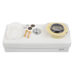 Toilette monobloc à double chasse blanche Edna 4 L/6 L TASSILI